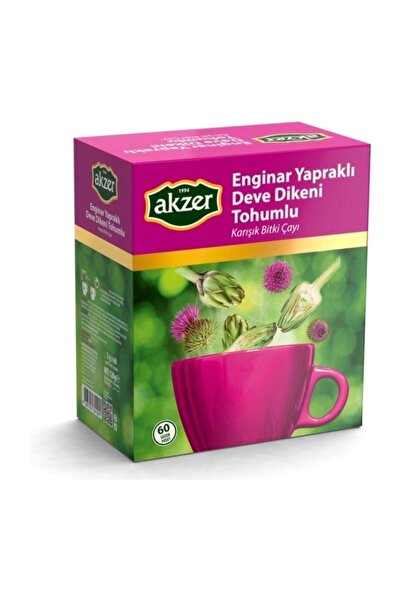 Akzer Enginar Yap. Deve Dik. Tohumlu Karışık Bitki Çayı 60lı 120gr