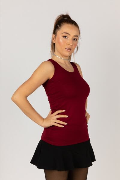 Nacar Kalın Askı Likralı Penye Body