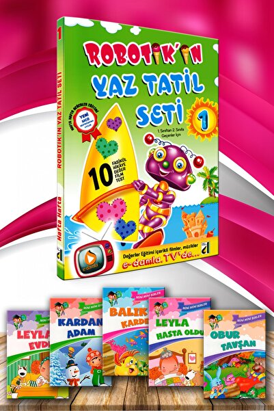 Damla Yayınları 1. Sınıf Damla Yaz Tatil Kitabı Ve 5 Li Hikaye 2022-2023