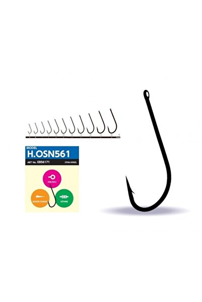 HAYABUSA Hosn 561 Delikli Uzun Pala Japon Olta Iğnesi Black Nikel Balıkmarketim