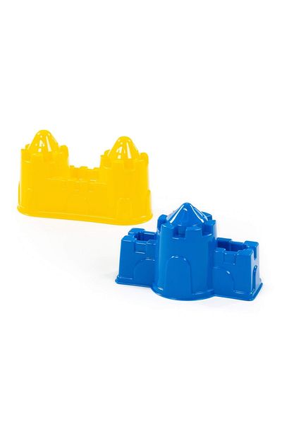 Polesie 57495 Toy Sand Molds (One Tower Castle Wall + Two Tower Castle Wall)
