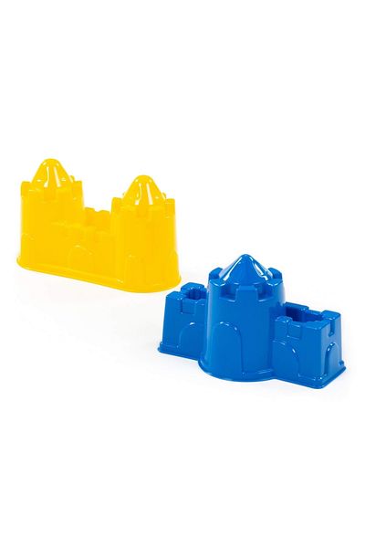 Polesie 57495 Toy Sand Molds (One Tower Castle Wall + Two Tower Castle Wall)