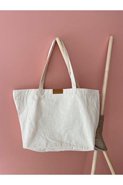 Whitefin Τσάντα παραλίας Unisex Εκρού