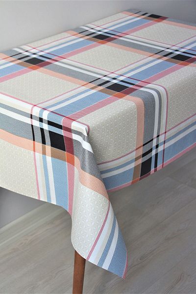 DDHOME Față de masă din pânză uleioasă din PVC căptușită cu fibre Burbery - 1120-1a