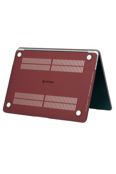 Buff Labs Blogy Macbook Pro 13 Inç Crystal Fit Kılıf Wine Red