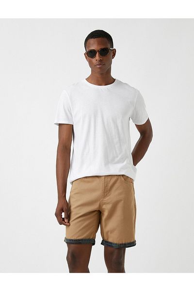 Koton Camouflage-Inside-Gabardine-Shorts