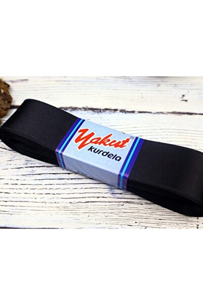 ecrin tuhafiye hobi 4 Cm Saten Kurdele 10 Metre Siyah