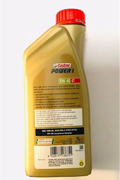 CASTROL Power 1 10w40 4 T ( 2022 Üretim )