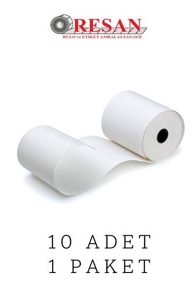 Resan 58X40 Thermal Roll Cash Register Pos Roll 10 Pieces