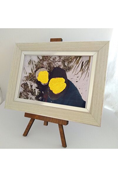 BalıkHediyelik Ahşap Masa Üstü Mini Şövale / Fotograf Çerçevesi Ayağı