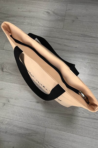 AGOÇANTA Τσάντα παραλίας από βαμβακερό ύφασμα σε σκόνη