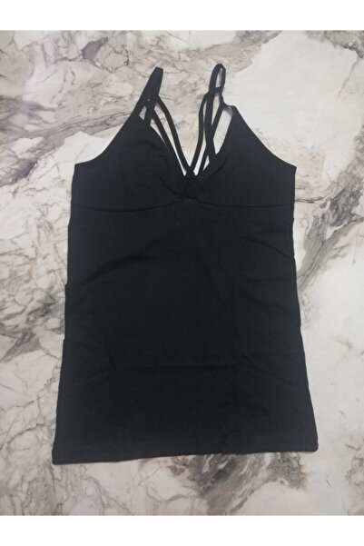 KOTA Women's Black Cross Collar Rope Strap Athlete V6351