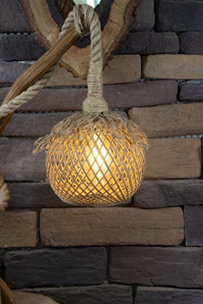 pergamonwood Pergmonwood Jüt Abajür Şapka Abajür Aydınlatma