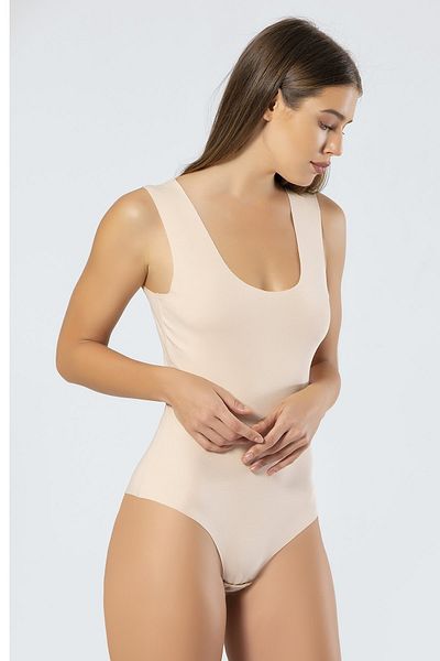 TÜREN Body fără urme, fund din bumbac tăiat cu laser Body fără urme cu capse
