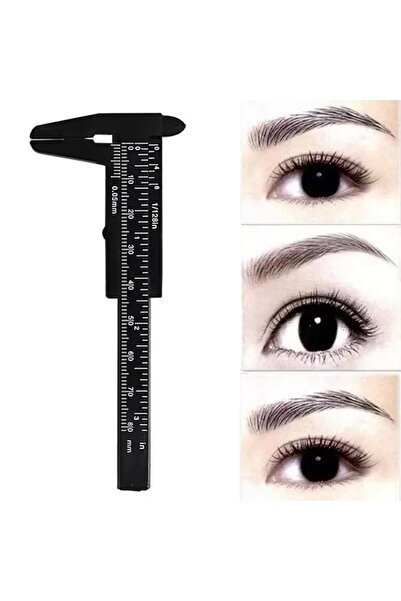 BİOMASER مسطرة لاصقة +2 هدية 0-80 مم مسطرة قياس للميكروبليدنج والمكياج الدائم