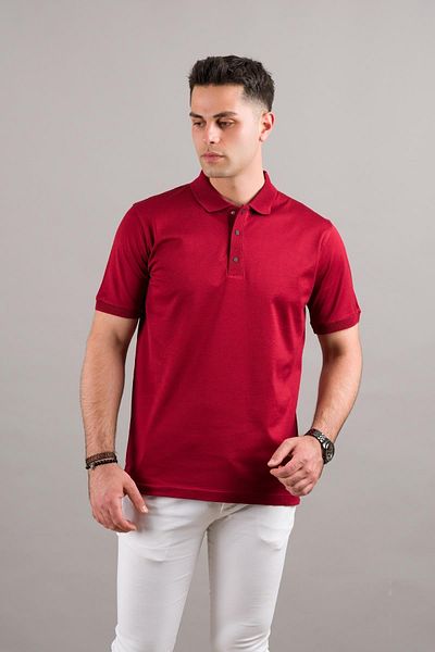 nehir by ahmet fulker تي شيرت Nehir By Faruk Ülker Polo Collar Snap Fastener Mercerized Superfine Cotton للرجال