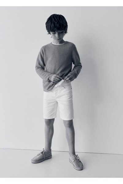 MANGO Kids Pamuklu Kot Şort