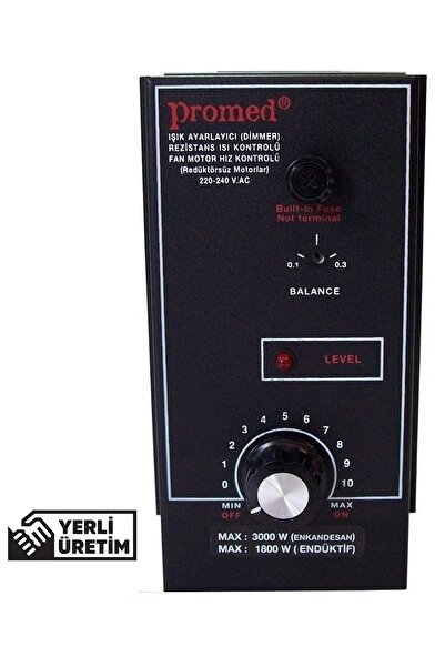 220 Vac 3000 Watt 14 Amper Pano Tipi Dimmer Rezistans Isı & Fan Motor Devir Kontrol