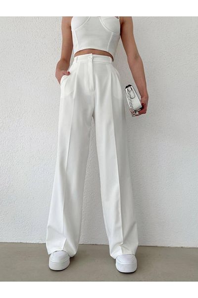 garaccu Trend Atakum Palazzo Fabric Trousers