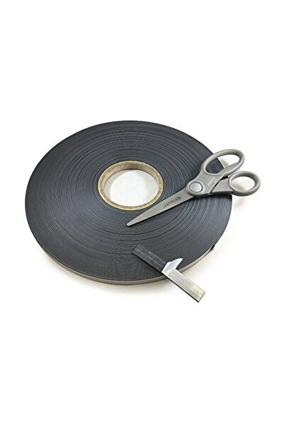 Genel Markalar Yapışkanlı Şerit Mıknatıs Magnet, 5 Metre Uzunluk, Genişlik 12mm Tamir Bandı Sİyah