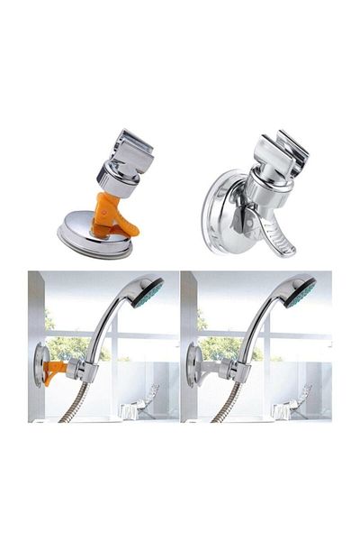 MOONSHOP Durable Bathroom Accessories Vacuum Suction Cup Shower Head Holder Head