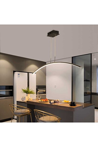 TRİOLUX Led Avize Sarkıt Yay Tra30068 120cm Boya:antrasit - Işık:6500k Soğuk ...