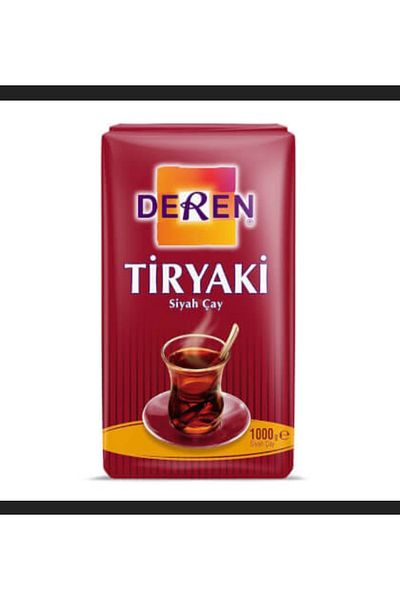 DEREN Tiryakisine Black Bulk Tea 1000 Gr