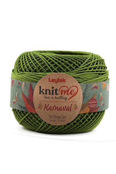 knitme كرنفال 50 غرام غزل بوليستر متين مضاد للبيلينغ وخالي من البهتان، غزل تا...