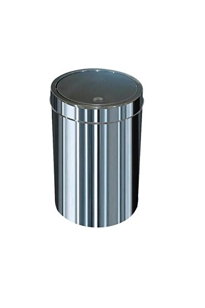 Genel Markalar 1324 Döner Kapaklı 27 lt Paslanmaz Çöp Kovası Yutan Çöp Kutusu