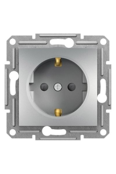 Schneider Electric شنايدر EPH 2900261   - مقبس أرضي من الألومنيوم Asfora مقاوم للأطفال