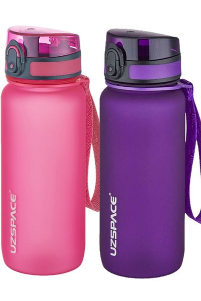 Uzspace Set of 2 650ml Tritan Water Bottle