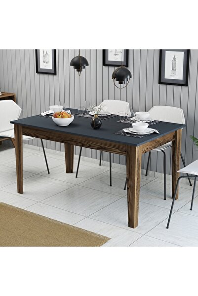Variant Mobilya Variant Milan Yemek Masası - Ceviz / Antrasit