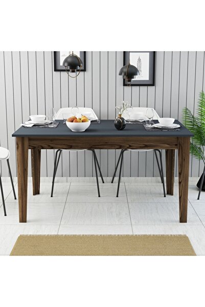 Variant Mobilya Variant Milan Yemek Masası - Ceviz / Antrasit