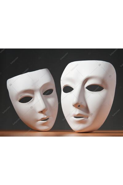 bakposter Tiyatro Sembolü 50x70 Cm - Vinil ( Branda )