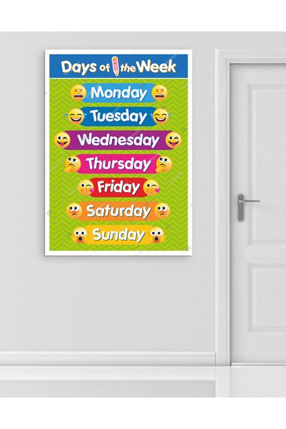bakposter Days Of The Week 50x70 Cm - Vinil ( Branda )