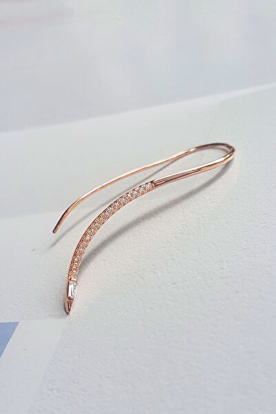 MorMajor Silver Tekli Sağ Taraflı Spiral Model Gümüş Küpe