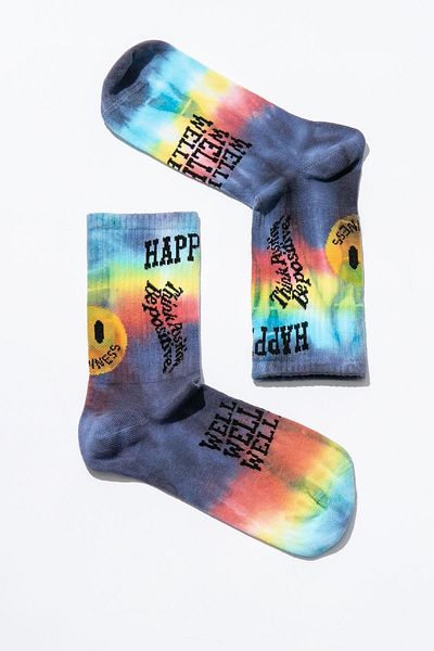 Paul Kenzie Smile - Dye κάλτσες τένις χωρίς ραφή με σχέδιο Unisex - Ευτυχία