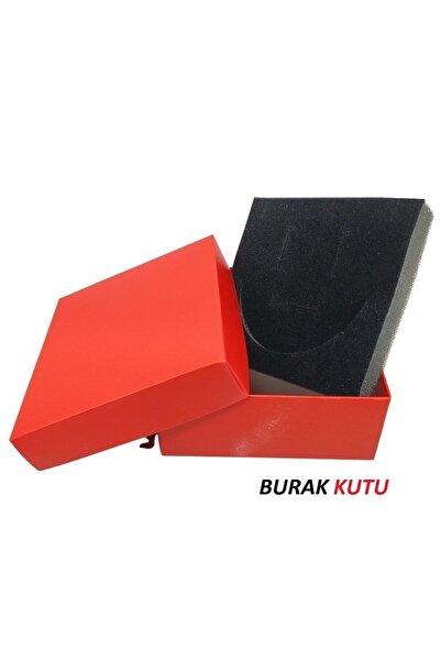 ÖZER KUTU Kırmızı Karton Kelepçe & Mini Set Kutusu 20 Li Paket(İÇİ SÜNGERLİ)