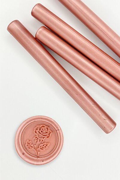 Gnc Mum Davetiye Mühür Mumu 11x110mm 10 Adet Çubuk Rose