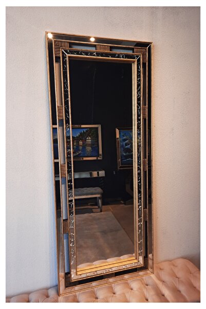 Kentin Aynası Çift Slip Dekorlu Boy Aynası