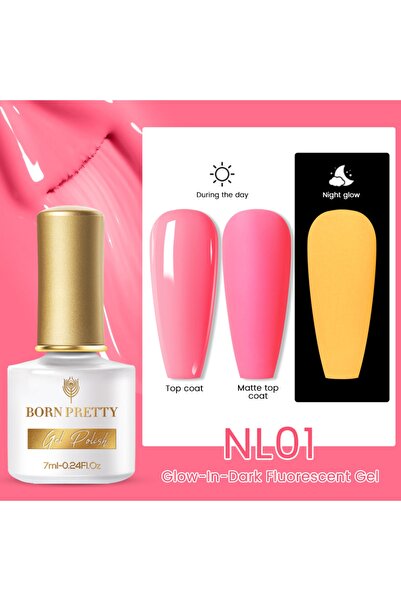Born Pretty Neon Floresan (karanlıkta Parlayan) 7ml Uv Kalıcı Oje