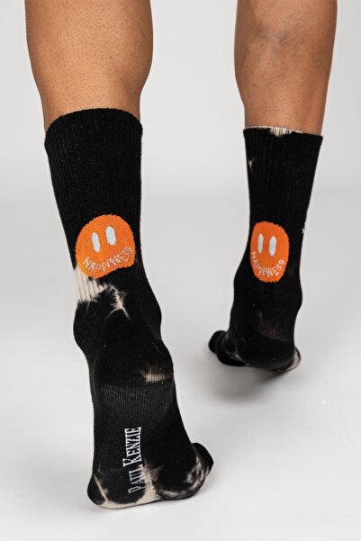 Paul Kenzie Smile - Dye Unisex Batik Patterned Seamless Tennis Socks - Space