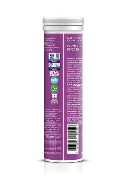 Voonka 15 Tablets Collagen Sun Effervescent