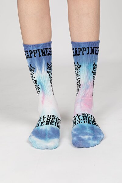 Paul Kenzie Smile-dye Unisex Batik Patterned Seamless Tennis Socks - Wellbeing