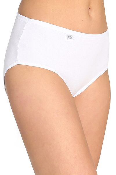 Tutku Women's 4-Piece Premium Cotton High Waist Panties Plain White Lycra Bato Panties