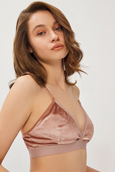 Donna Liberta Women's Powder Velvet Bra Set 321