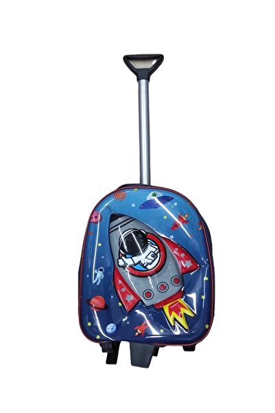 Gölge kemer cüzdan ve çanta Дитяча сумка з фігурками на колесах і ручками