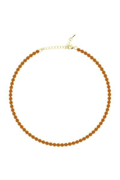 Merano Design 4mm Turuncu Su Yolu Choker