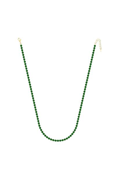 Merano Design 4mm Yeşil Su Yolu Kolye