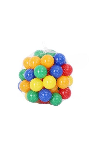 HEPİTOP 7cm 100 Pieces Play Pool Balls in Net 5 Colors